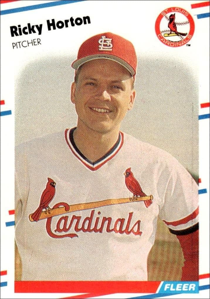 1988 Fleer Ricky Horton #36 trading card