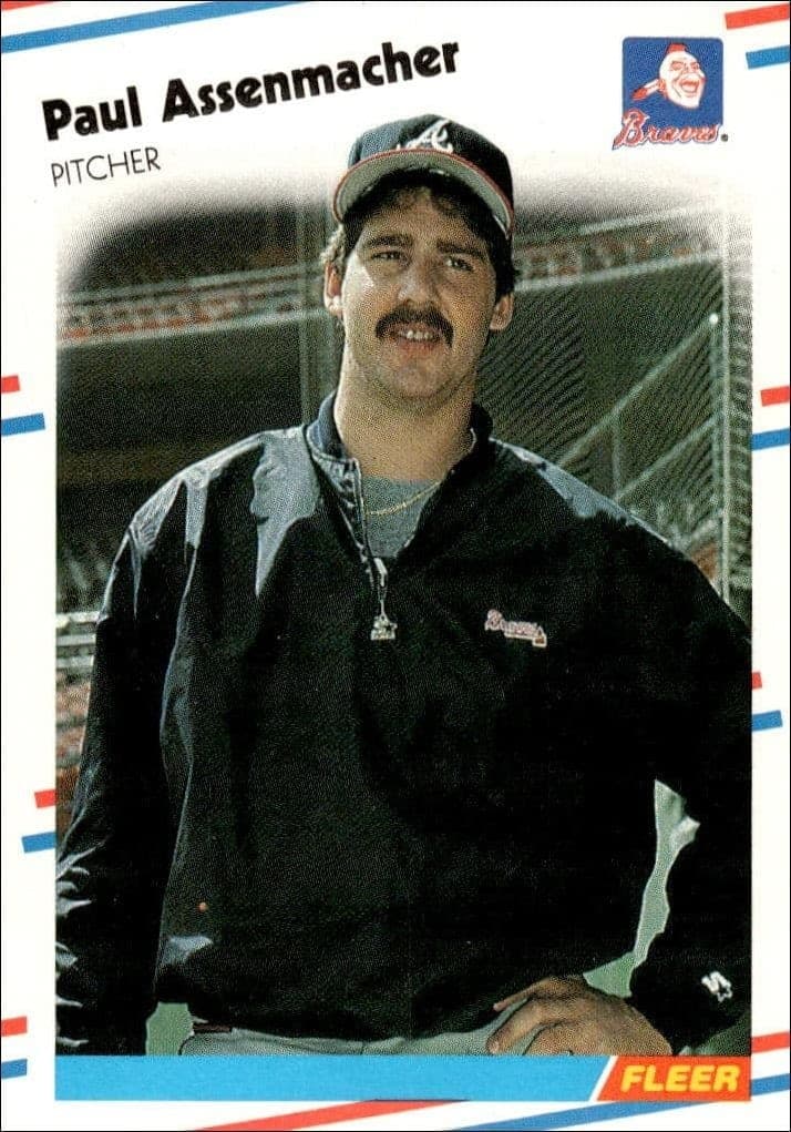1988 Fleer Paul Assenmacher #532 trading card
