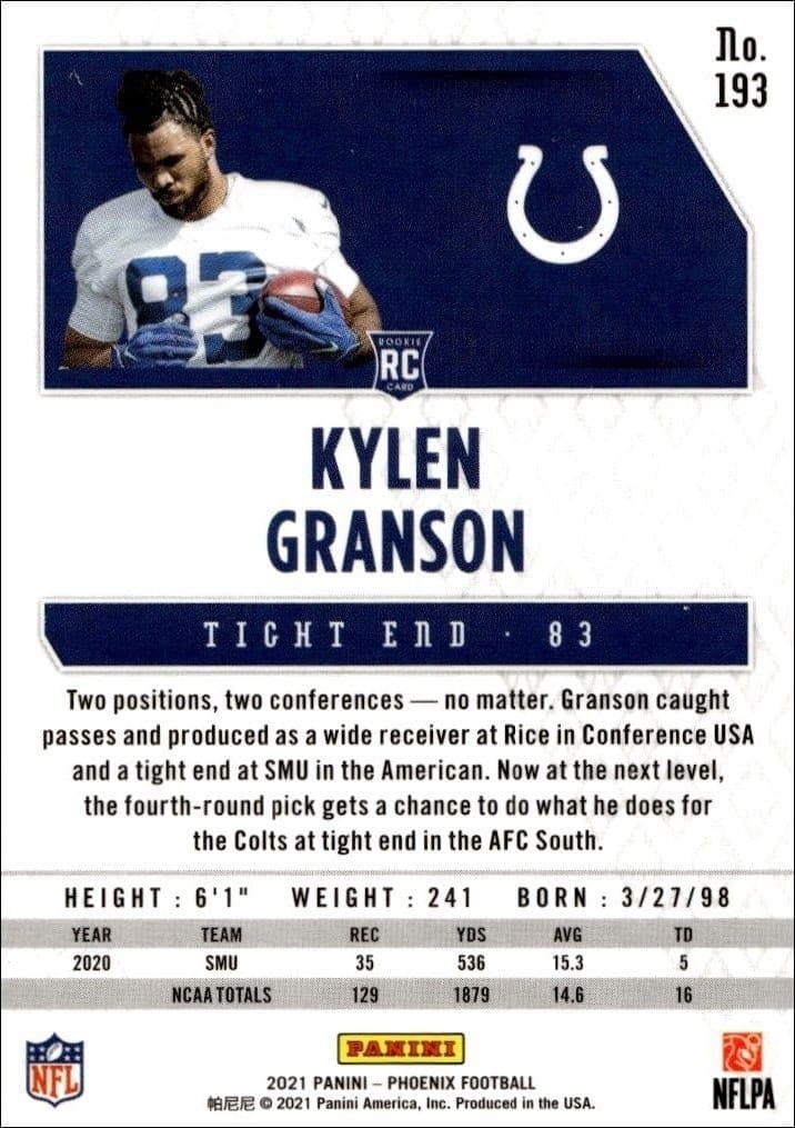 Kylen Granson - Back