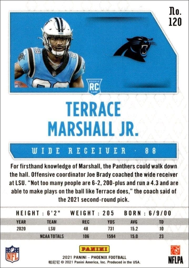 Terrace Marshall Jr. - Back