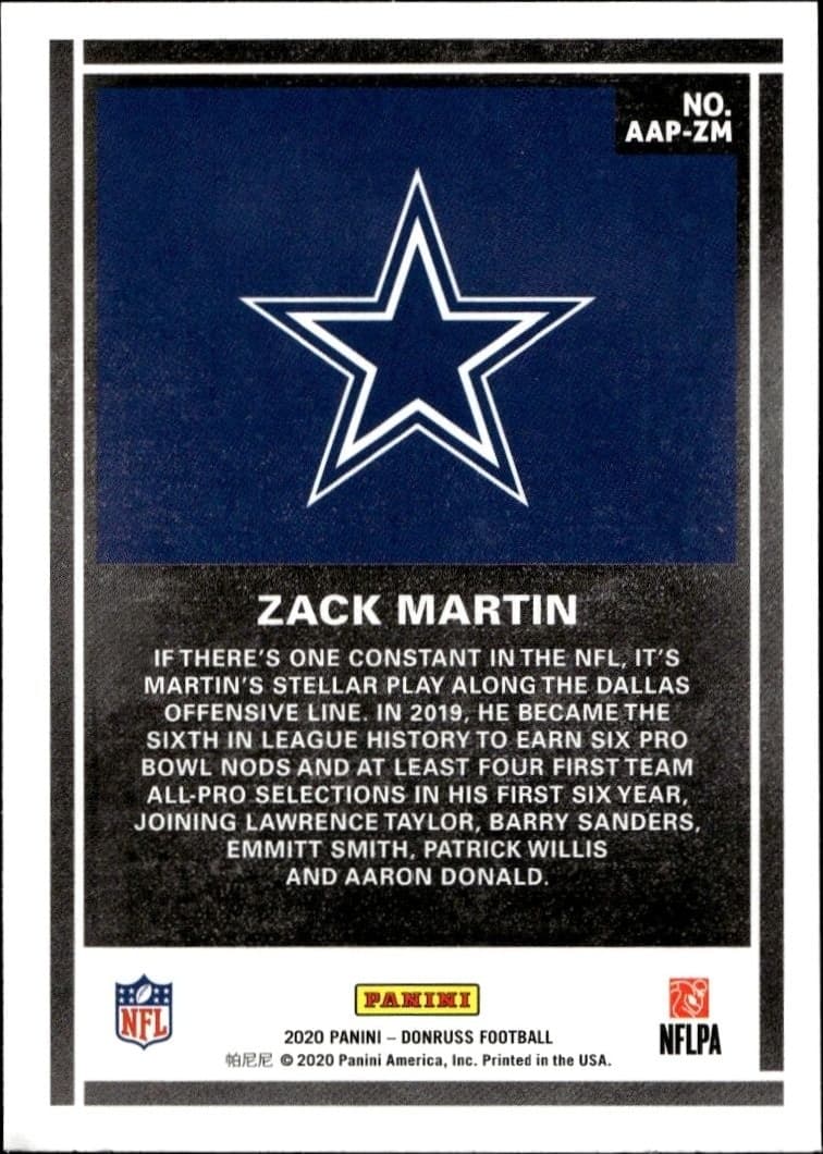 Zack Martin - Back