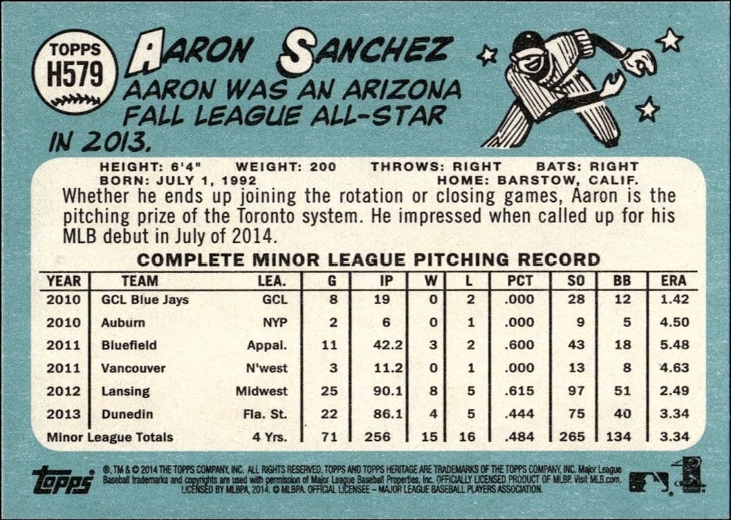 Aaron Sanchez - Back