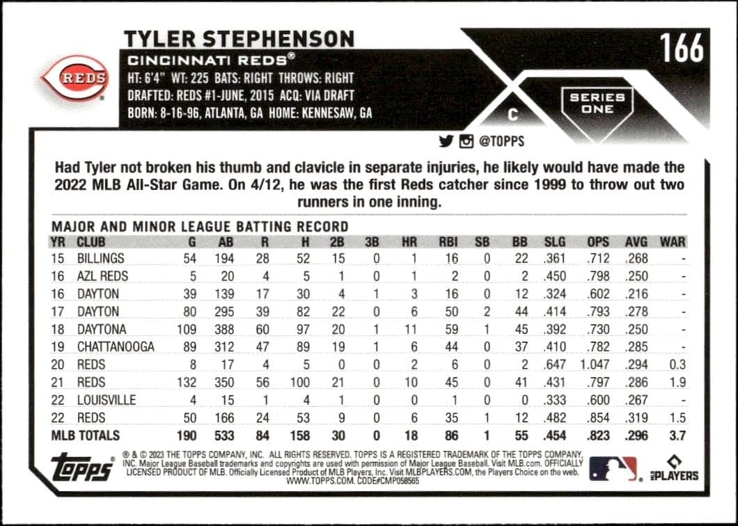 Tyler Stephenson - Back