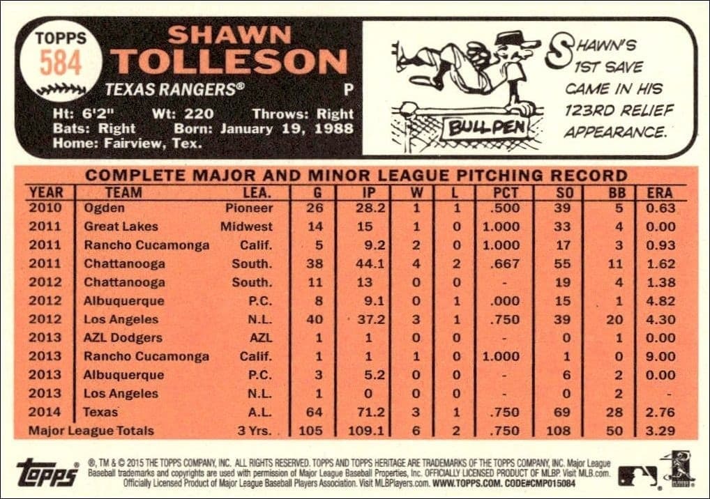 Shawn Tolleson - Back