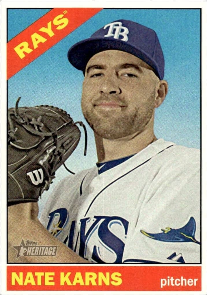 2015 Topps Heritage High Number Nate Karns #653 trading card