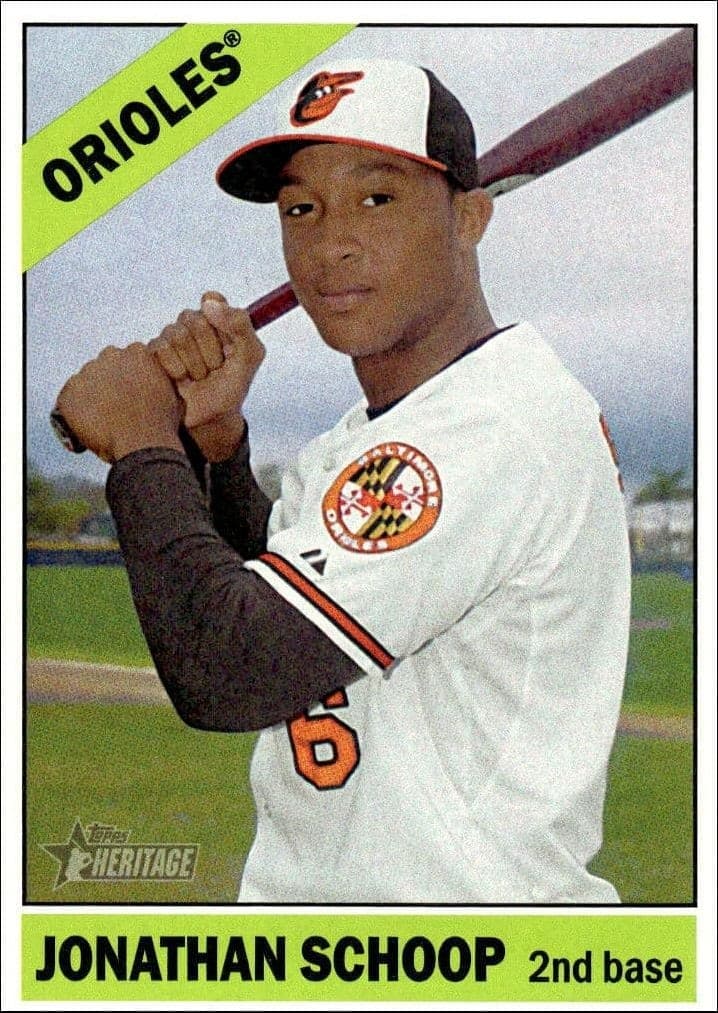 2015 Topps Heritage Jonathan Schoop #90 trading card