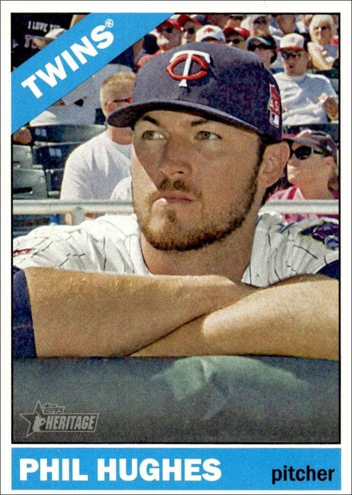 2015 Topps Heritage Phil Hughes #40 trading card