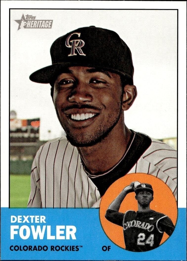 2012 Topps Heritage Dexter Fowler #217 trading card