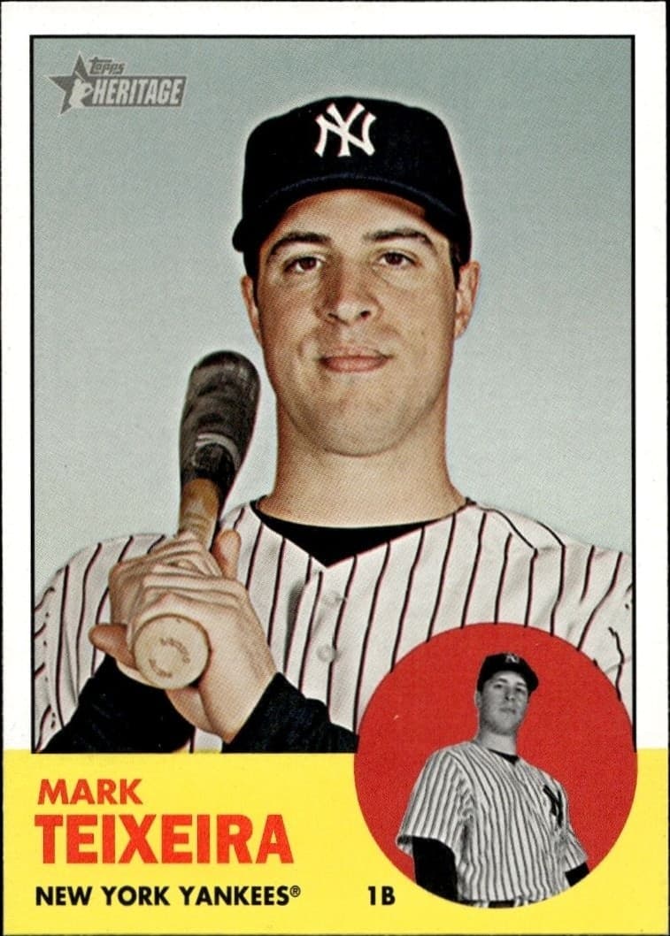 2012 Topps Heritage Mark Teixeira #183 trading card