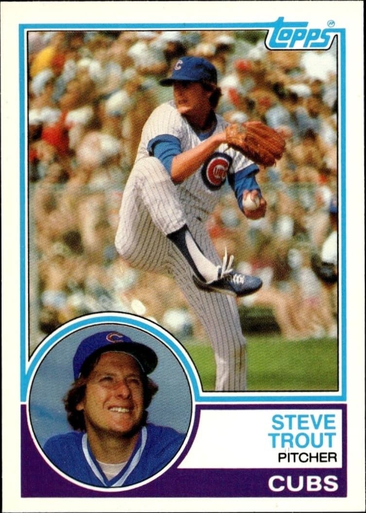 1983 Topps Traded Steve Trout #117T trading card