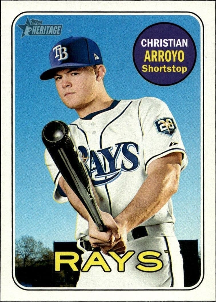2018 Topps Heritage Christian Arroyo #450 trading card