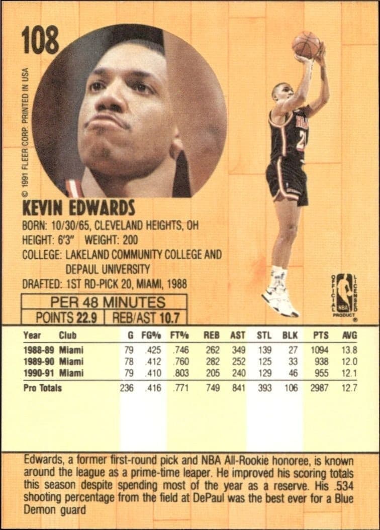 Kevin Edwards - Back