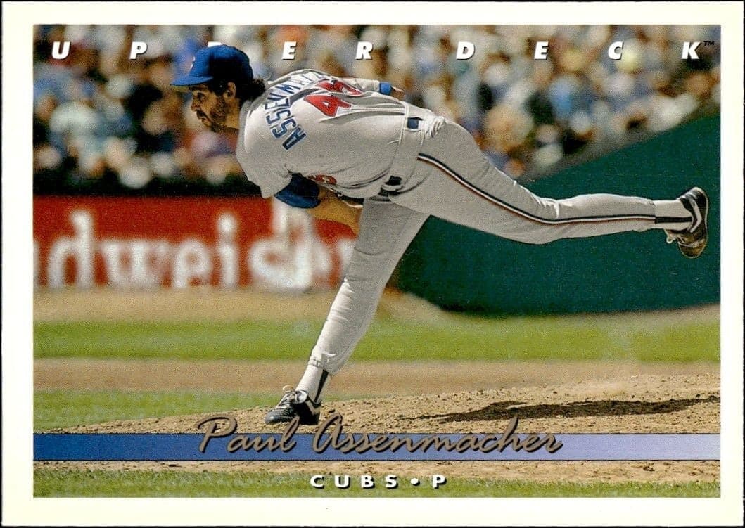 1993 Upper-Deck Paul Assenmacher #320 trading card