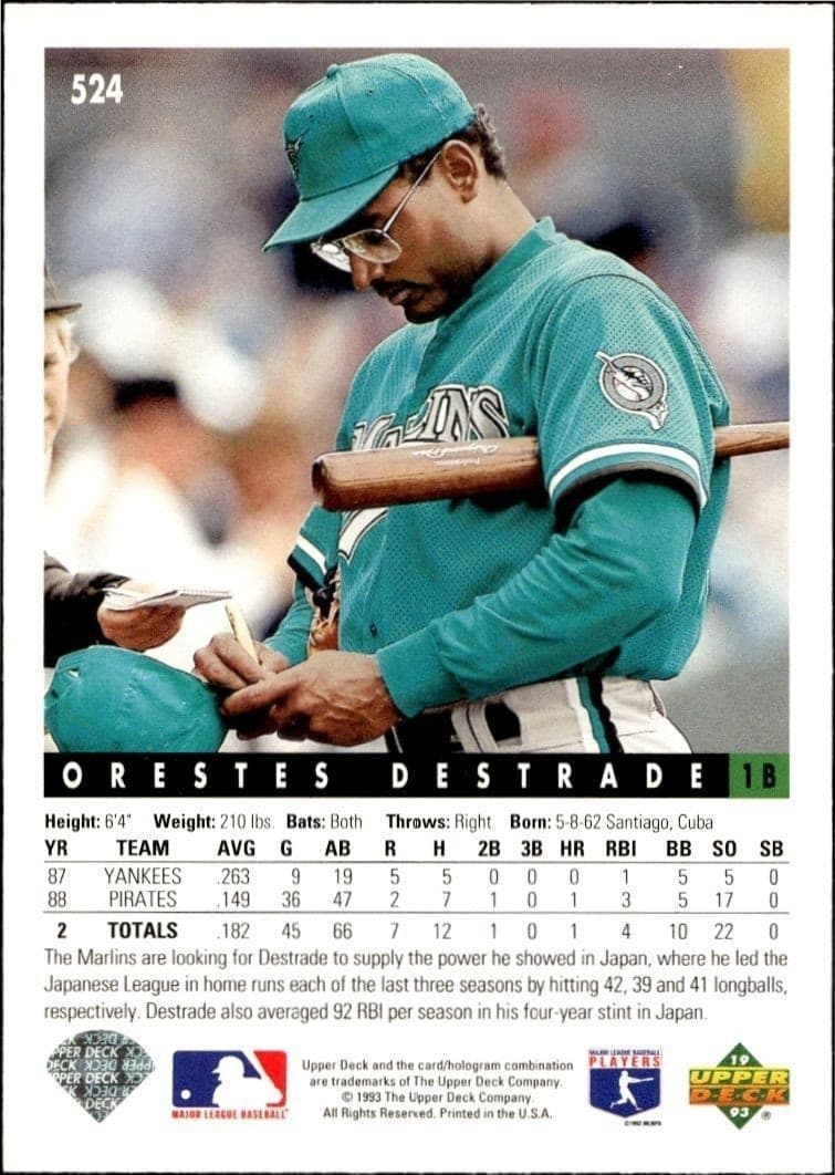 Orestes Destrade - Back