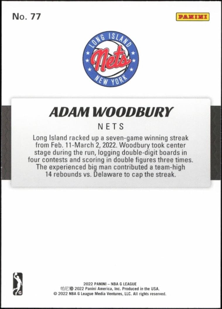 Adam Woodbury - Back
