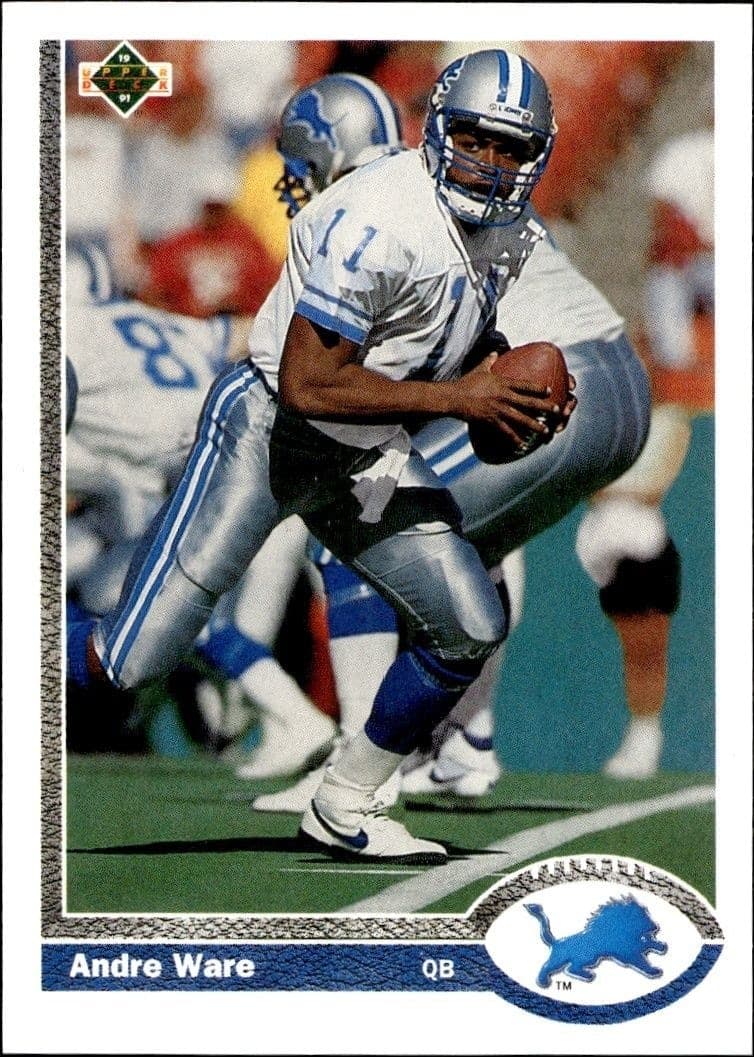 1991 Upper-Deck Andre Ware #301 trading card