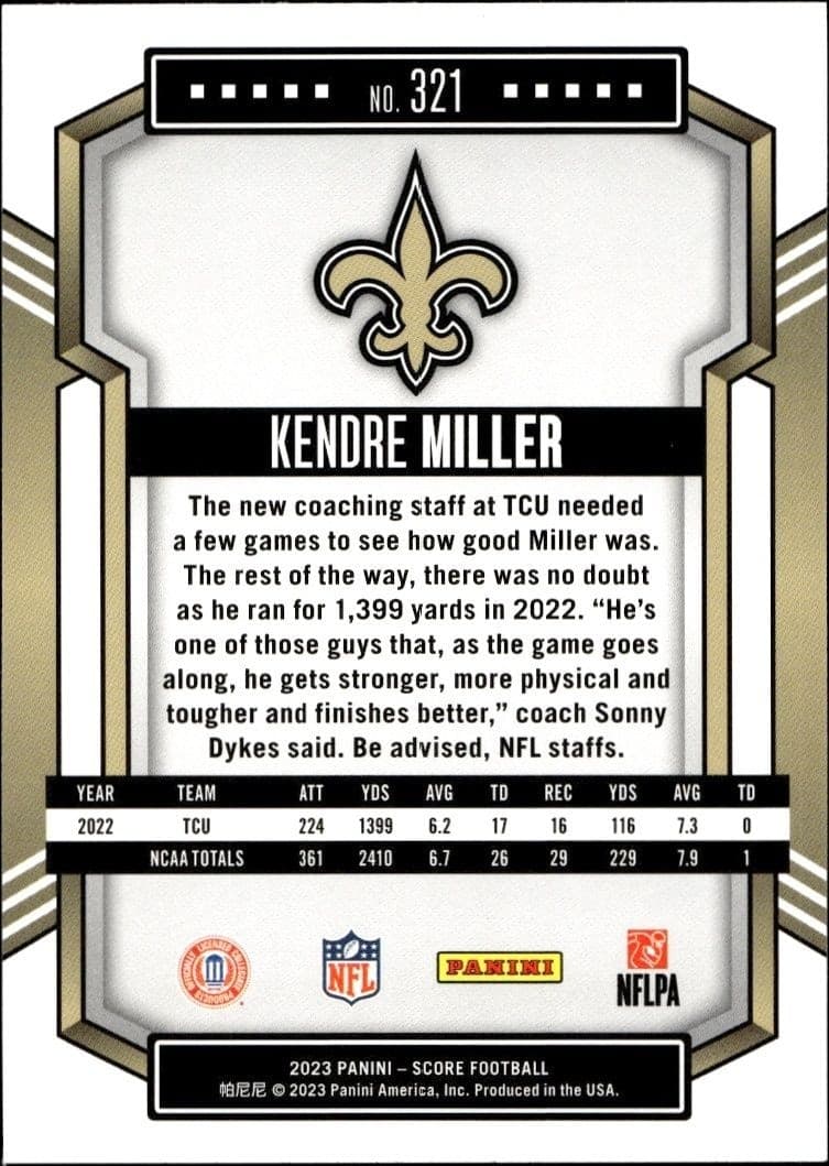 Kendre Miller - Back