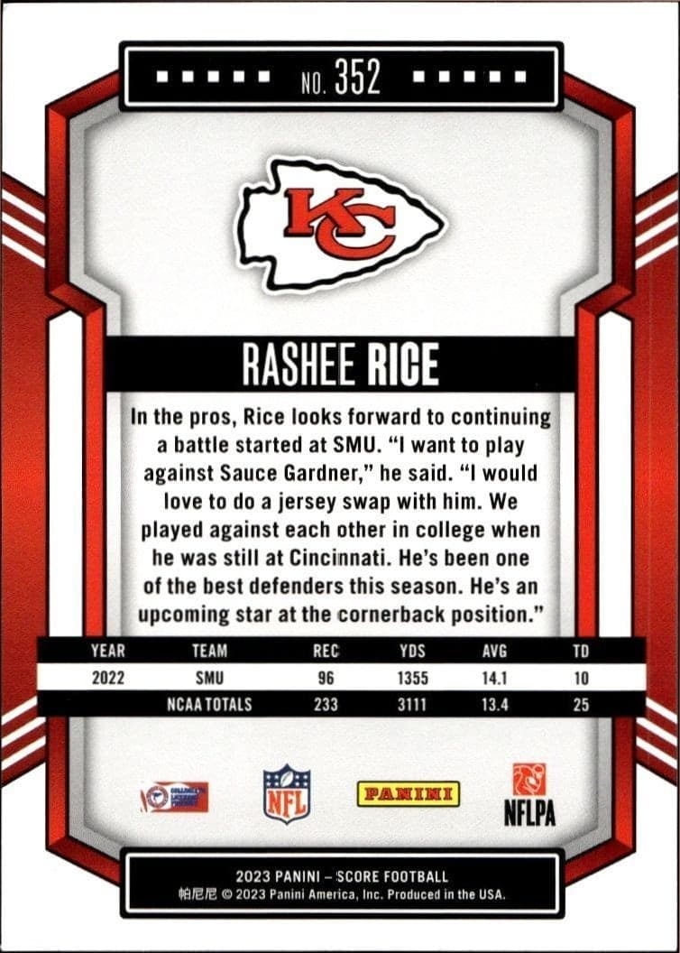 Rashee Rice - Back