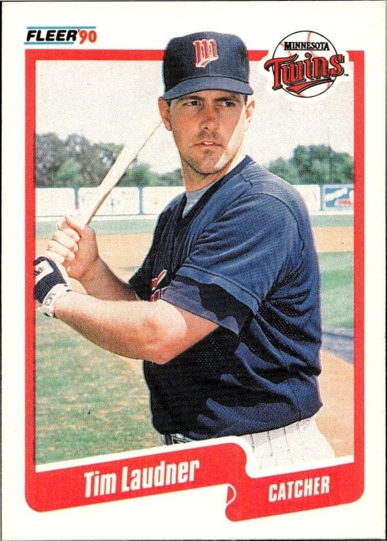 1990 Fleer Tim Laudner #380B trading card
