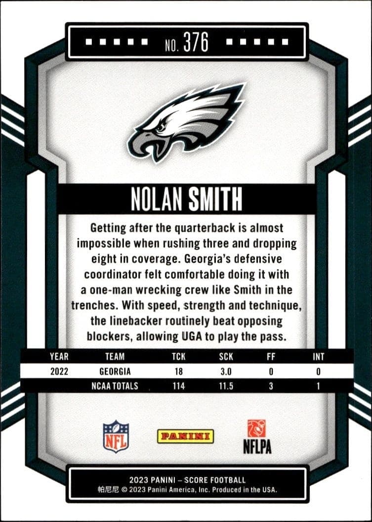 Nolan Smith - Back