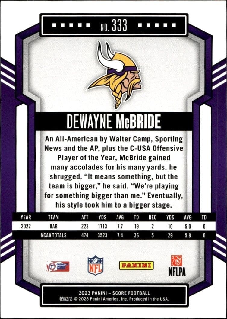 DeWayne McBride - Back