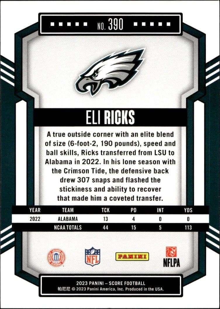 Eli Ricks - Back