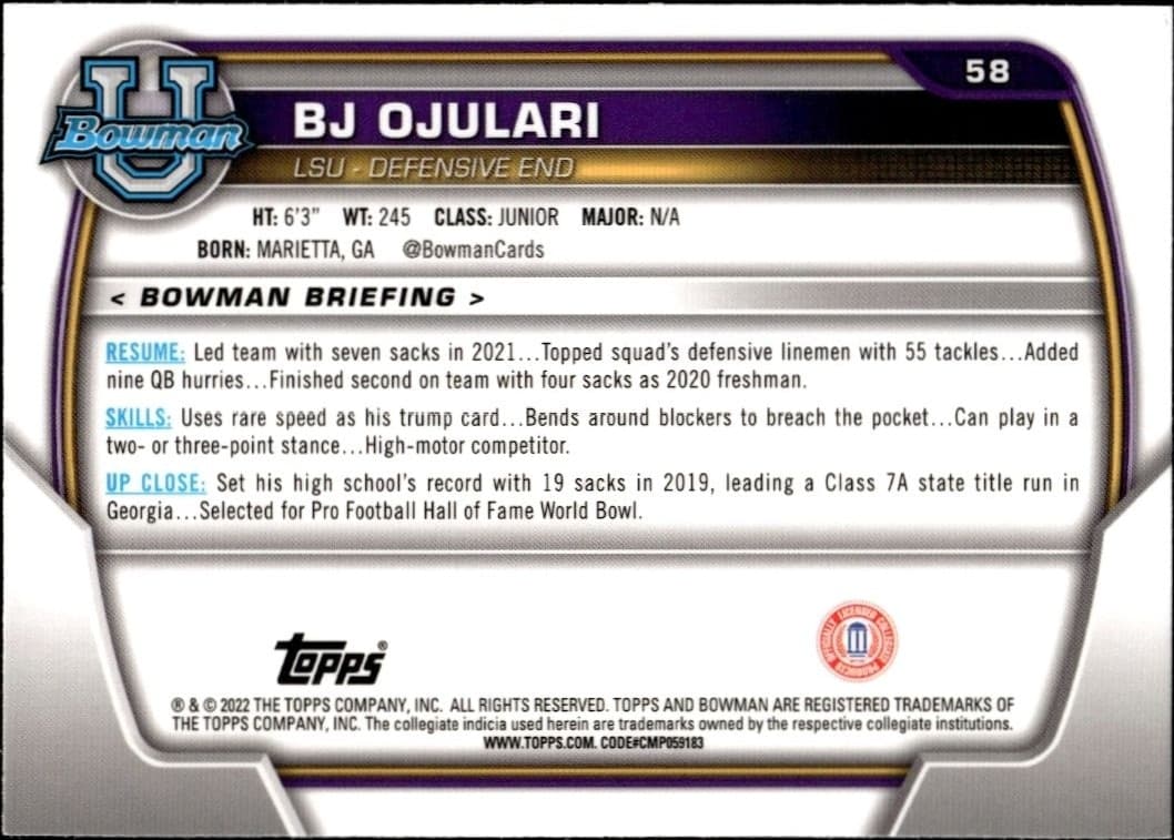 Bj Ojulari - Back