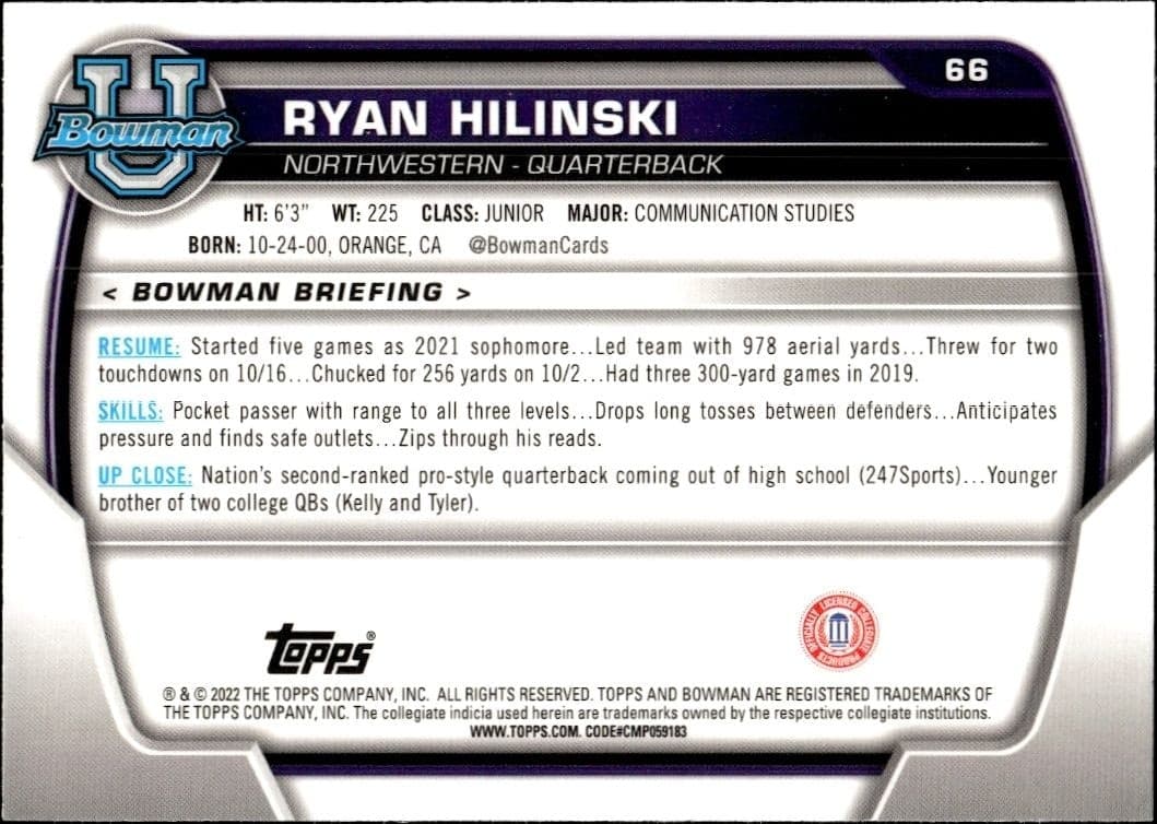 Ryan Hilinski - Back