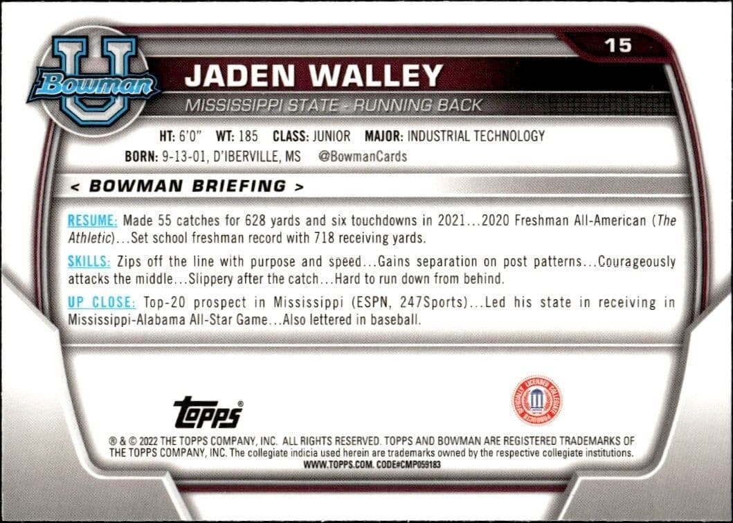 Jaden Walley - Back