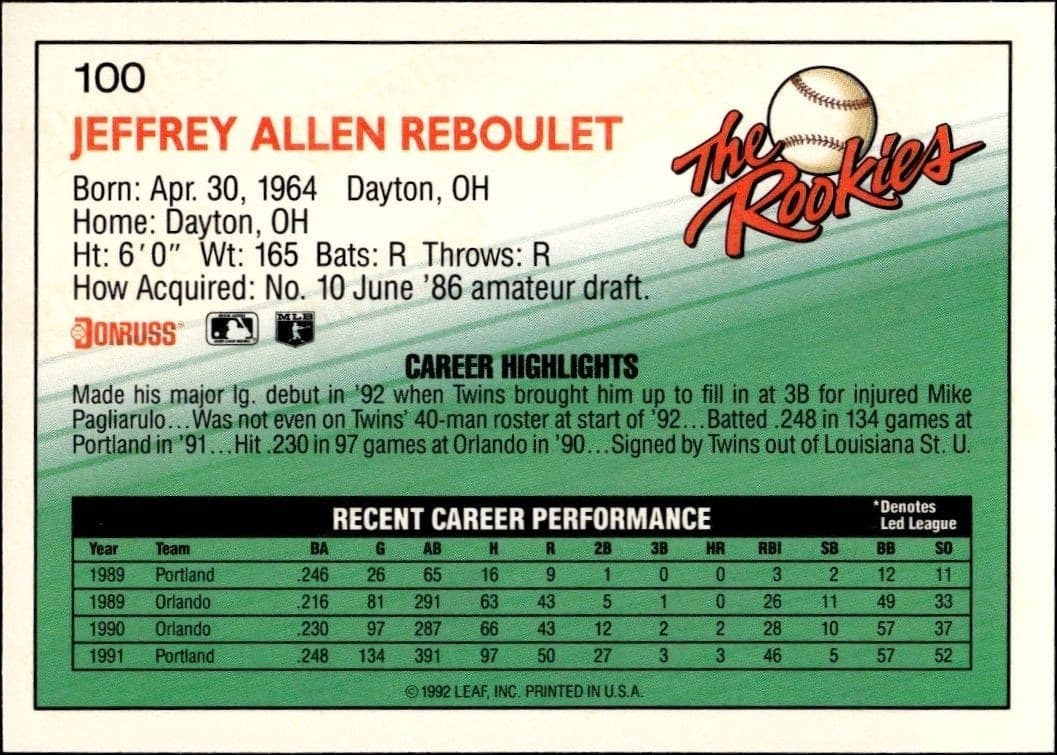 Jeff Reboulet - Back