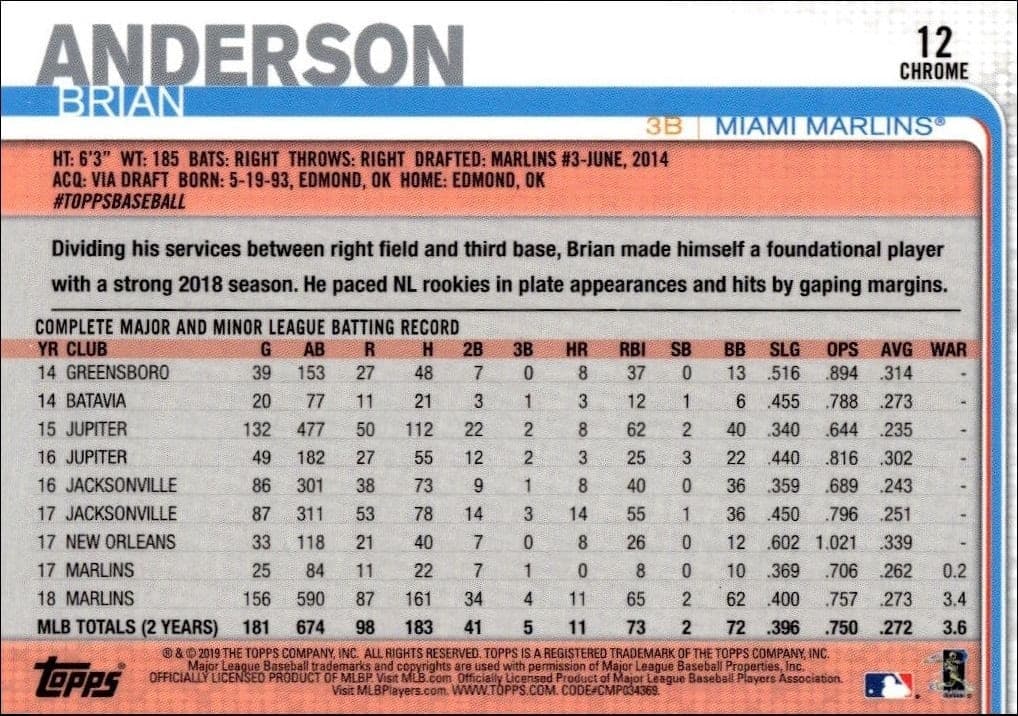 Brian Anderson - Back