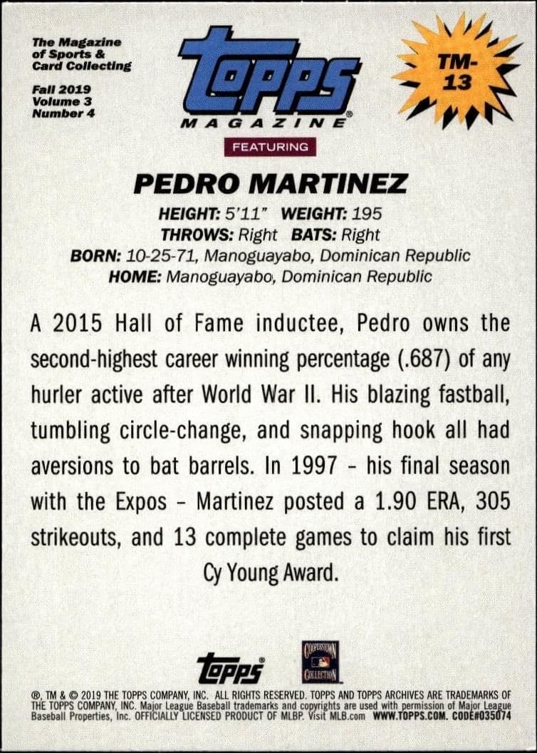Pedro Martinez - Back