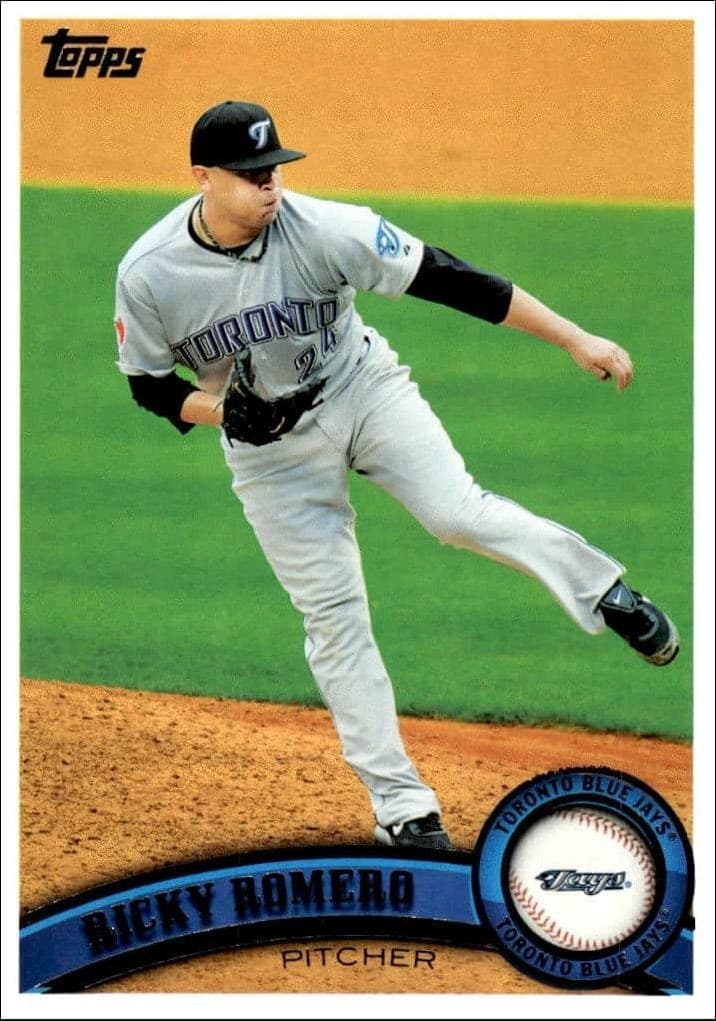 2011 Topps Series 1 Ricky Romero #148 trading card