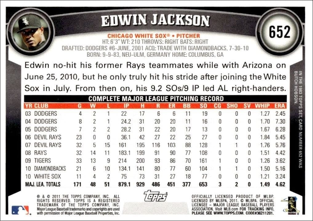 Edwin Jackson - Back