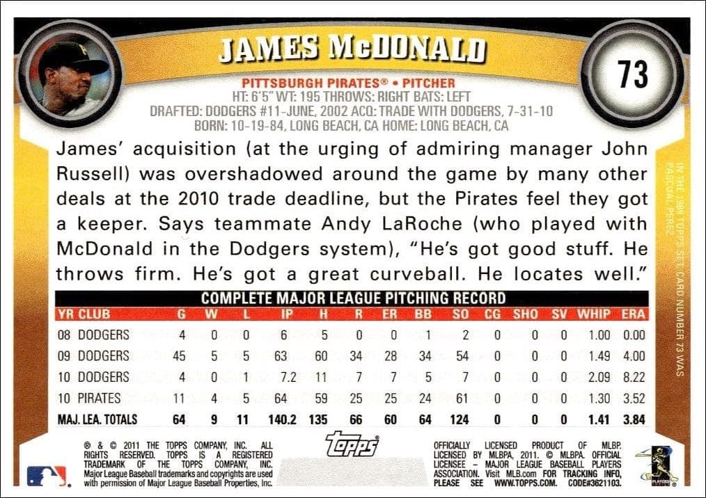 James McDonald - Back