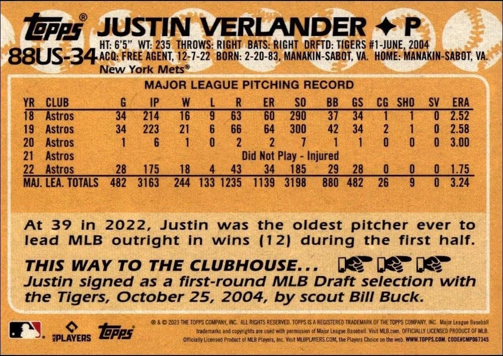 Justin Verlander - Back