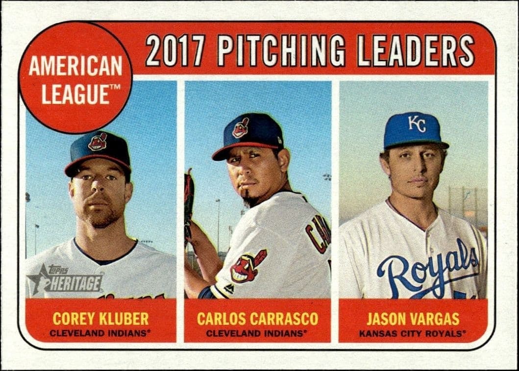 2018 Topps Heritage Carlos Carrasco #9 trading card