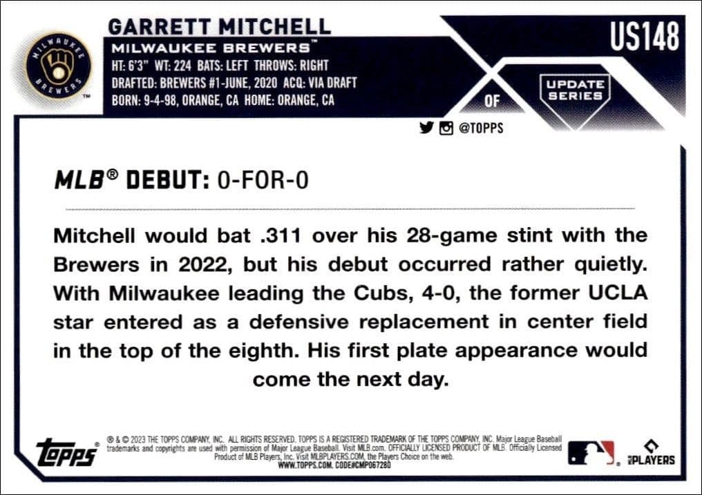Garrett Mitchell - Back