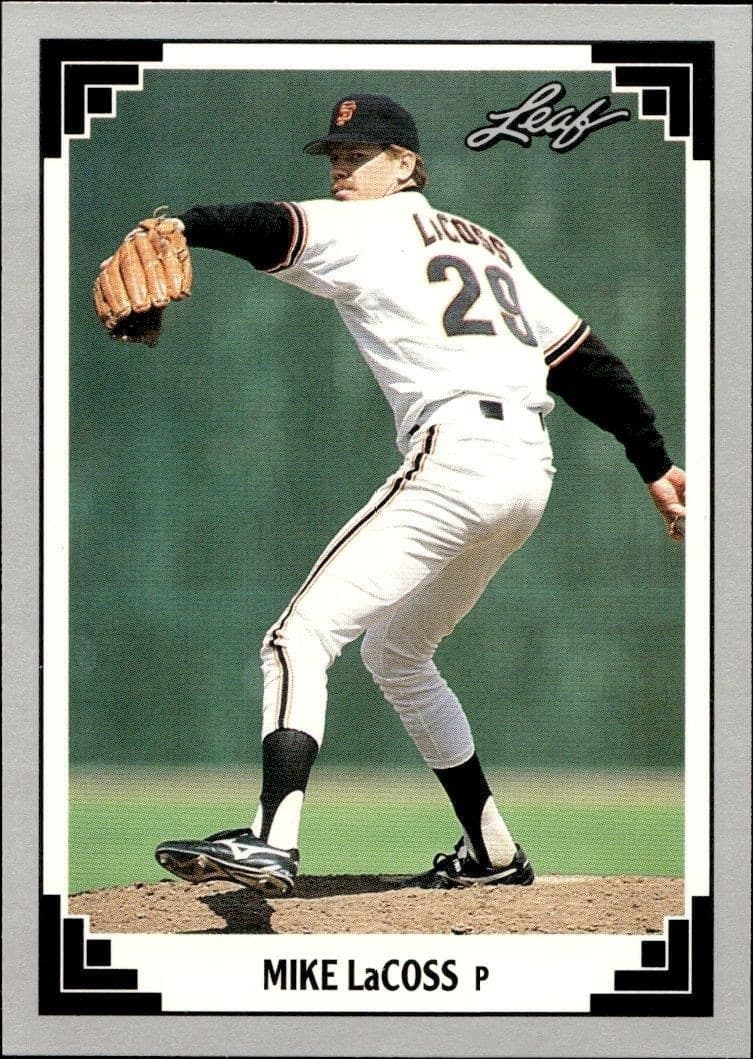 1991 Leaf Mike LaCoss #309 trading card