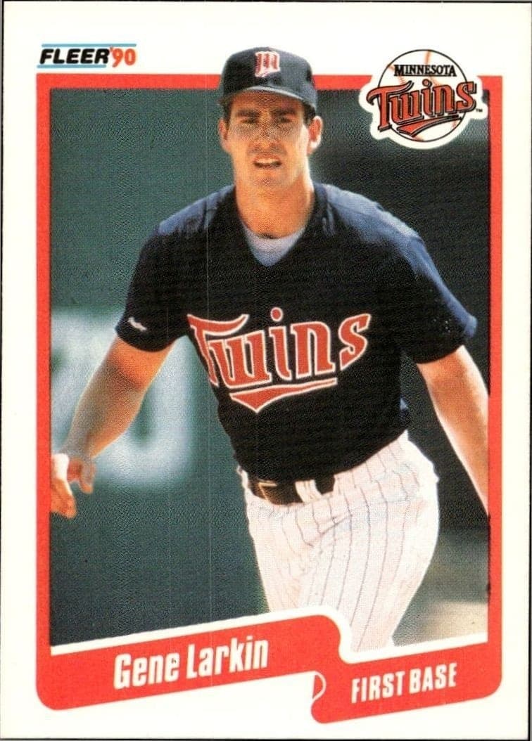 1990 Fleer Gene Larkin #379 trading card