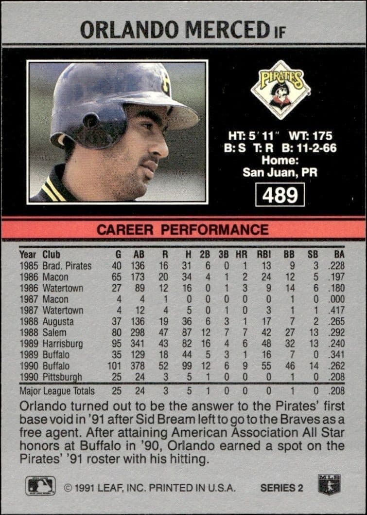 Orlando Merced - Back