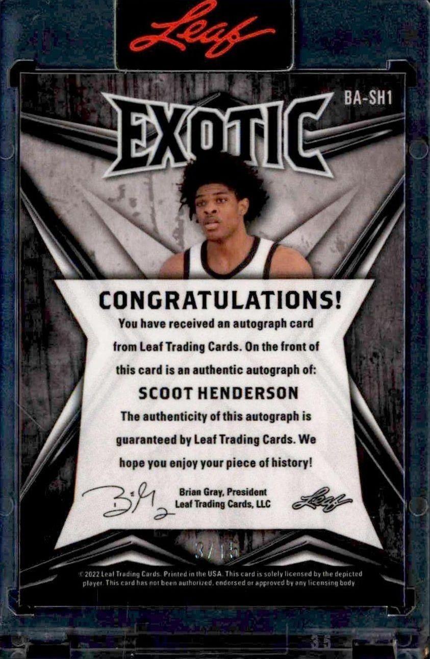 Scoot Henderson - Back