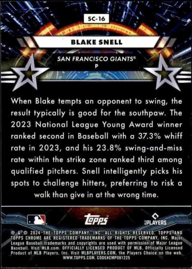 Blake Snell - Back