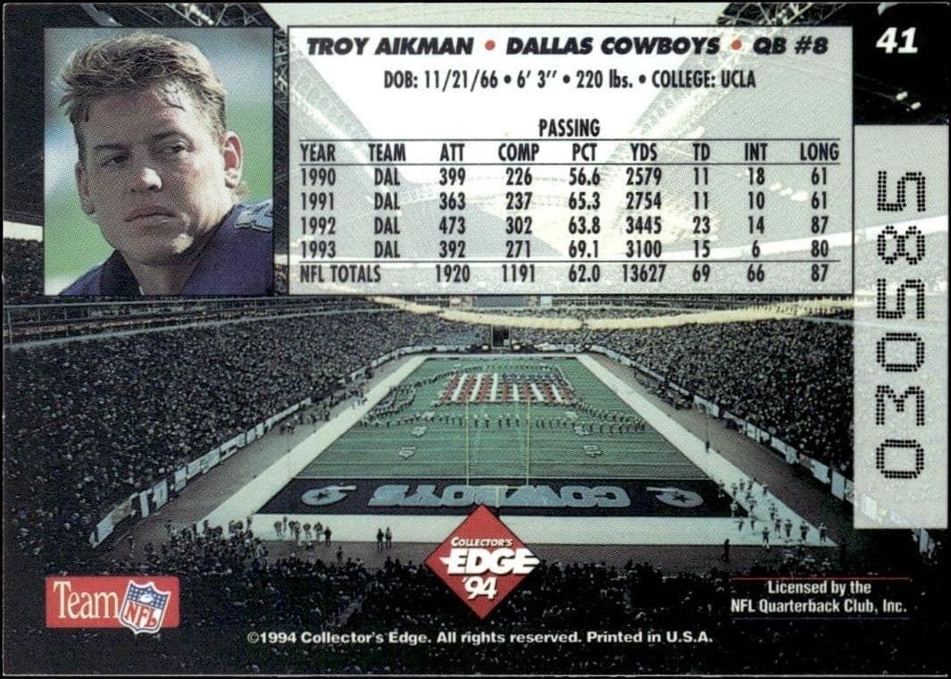 Troy Aikman - Back