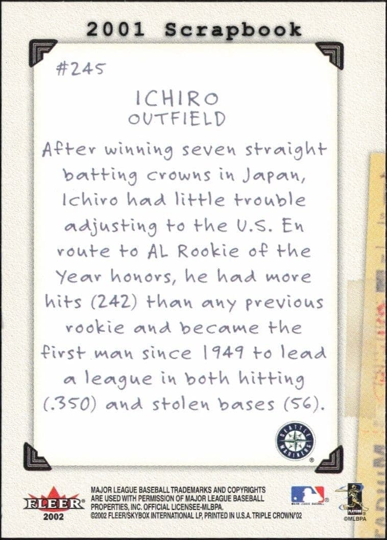 Ichiro Suzuki - Back
