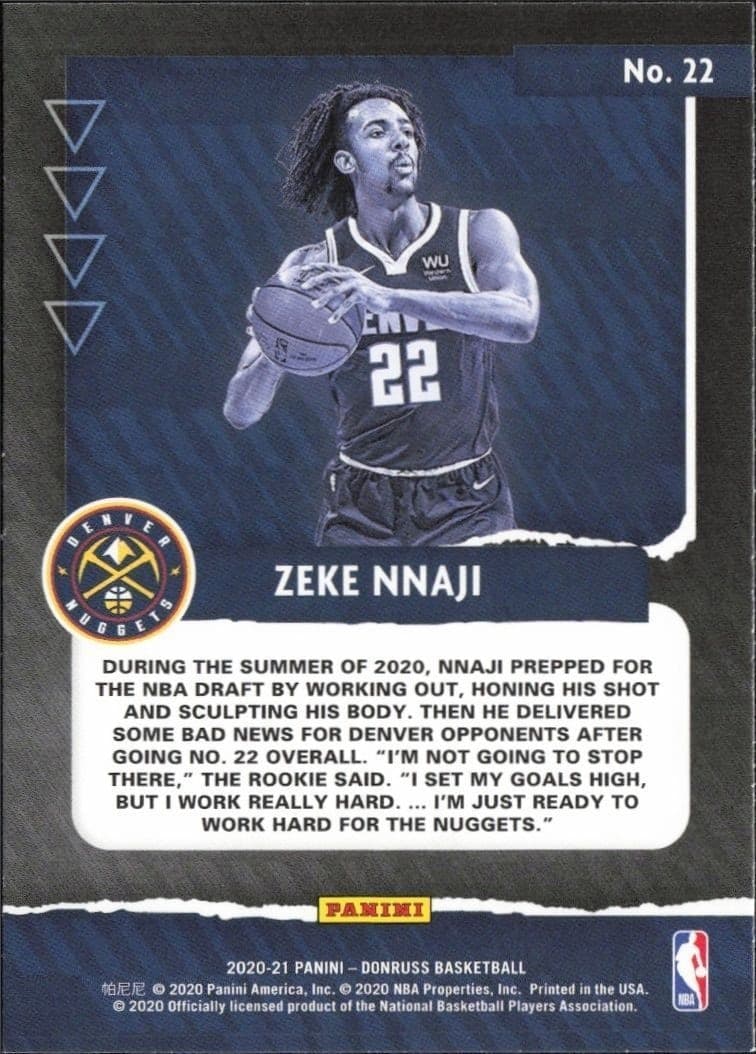 Zeke Nnaji - Back
