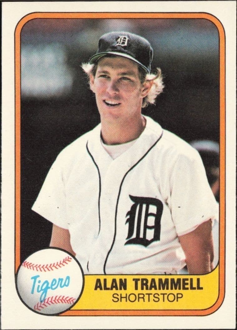 1981 Fleer Alan Trammell #461 trading card