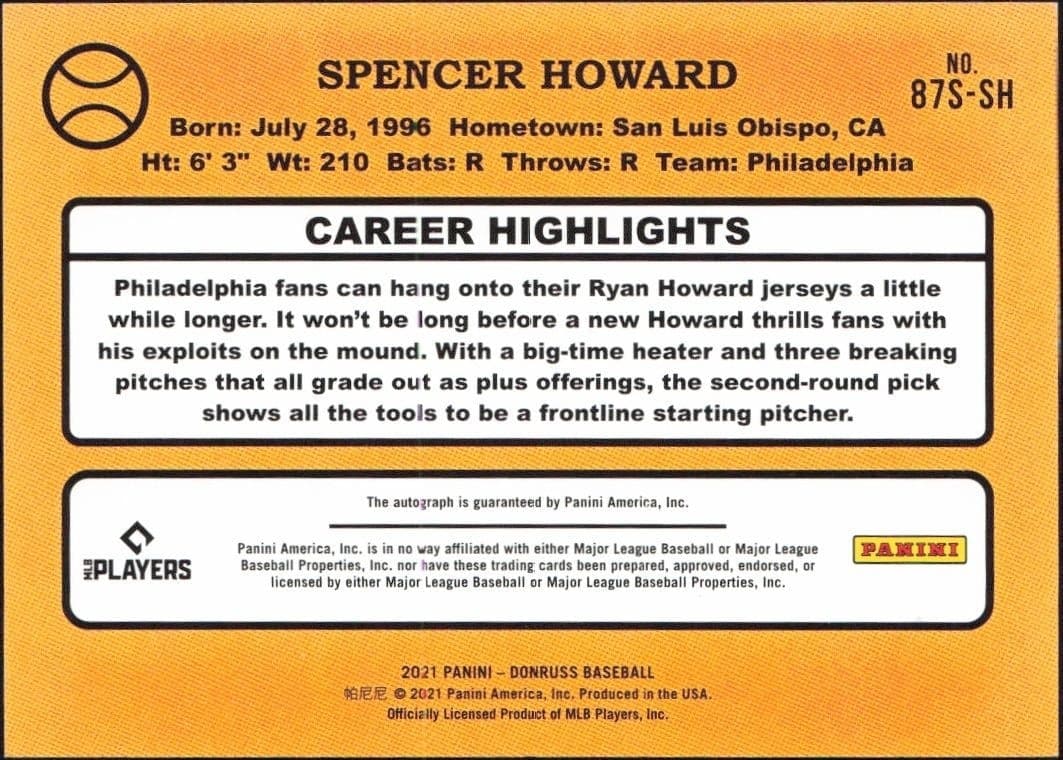 Spencer Howard - Back