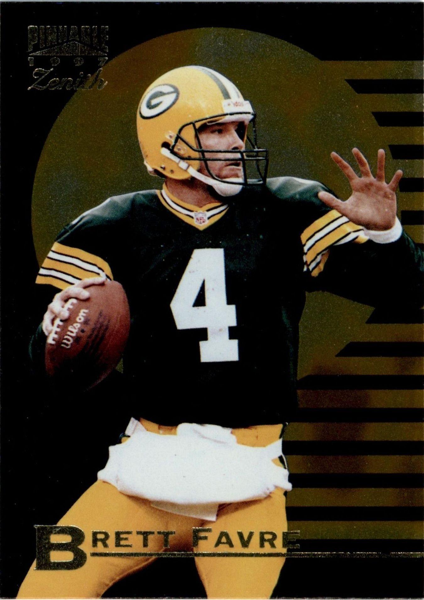 1997 Pinnacle Zenith Brett Favre #1 trading card