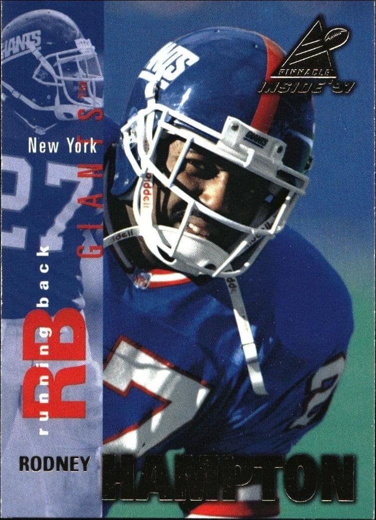 1997 Pinnacle Inside Rodney Hampton #106 trading card